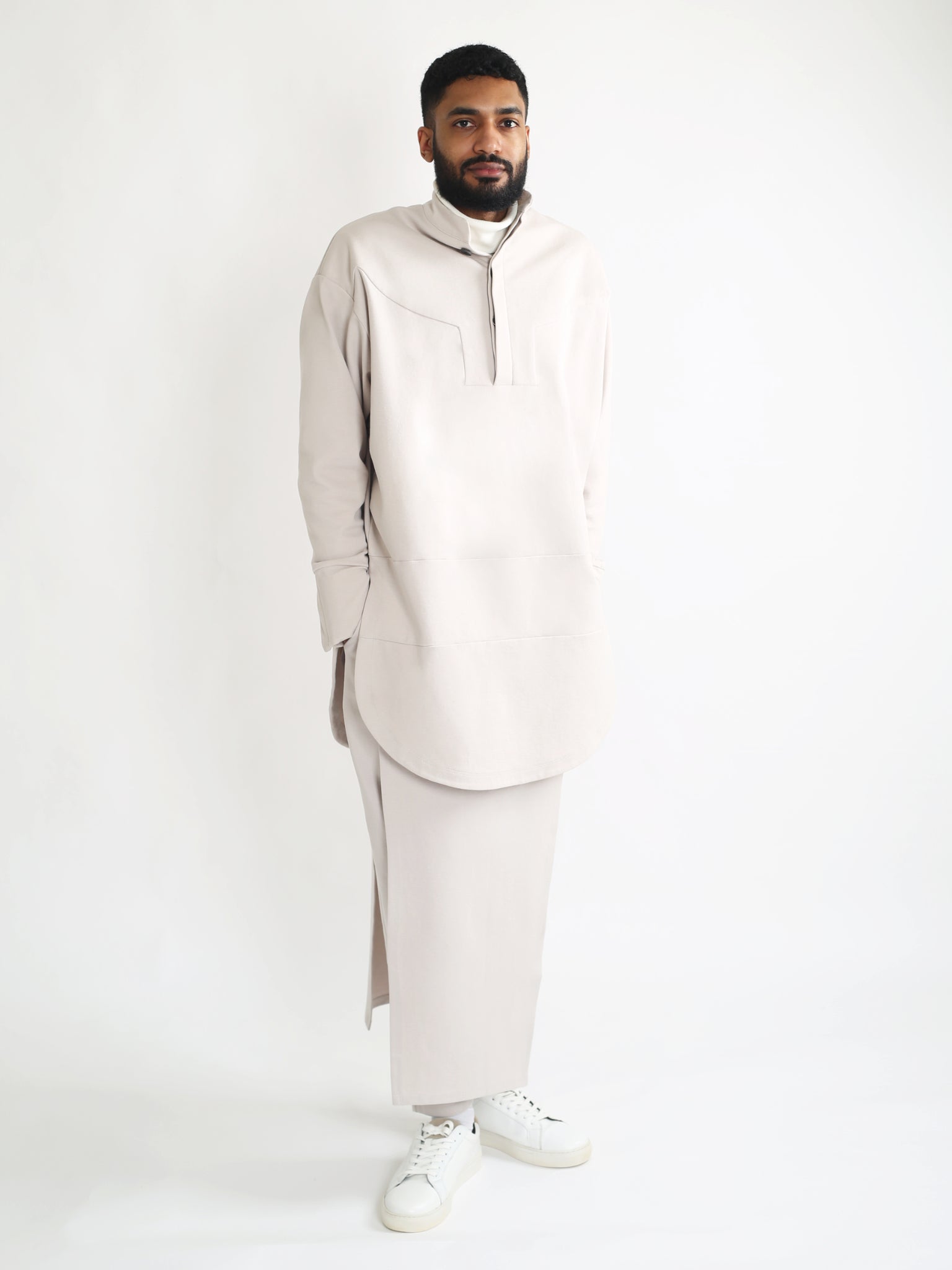 Long Panel Trousers